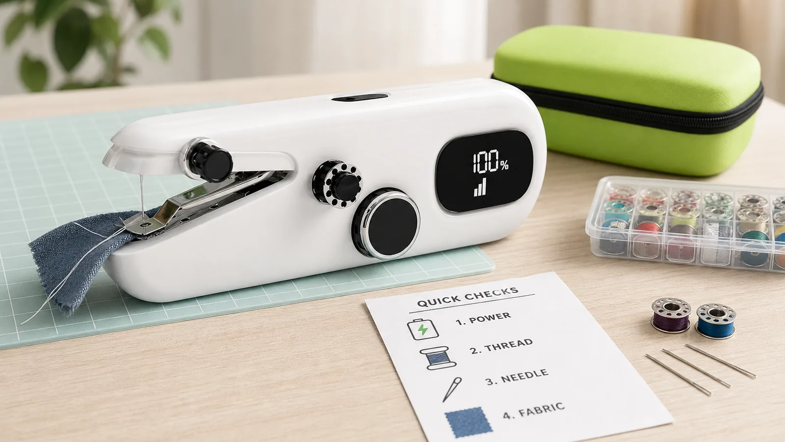 Handheld Sewing Machine Not Sewing? A Safe UK Troubleshooting Order
